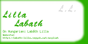 lilla labath business card